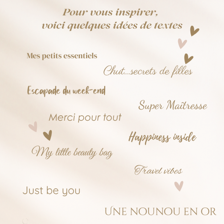 Pochette en coton organique